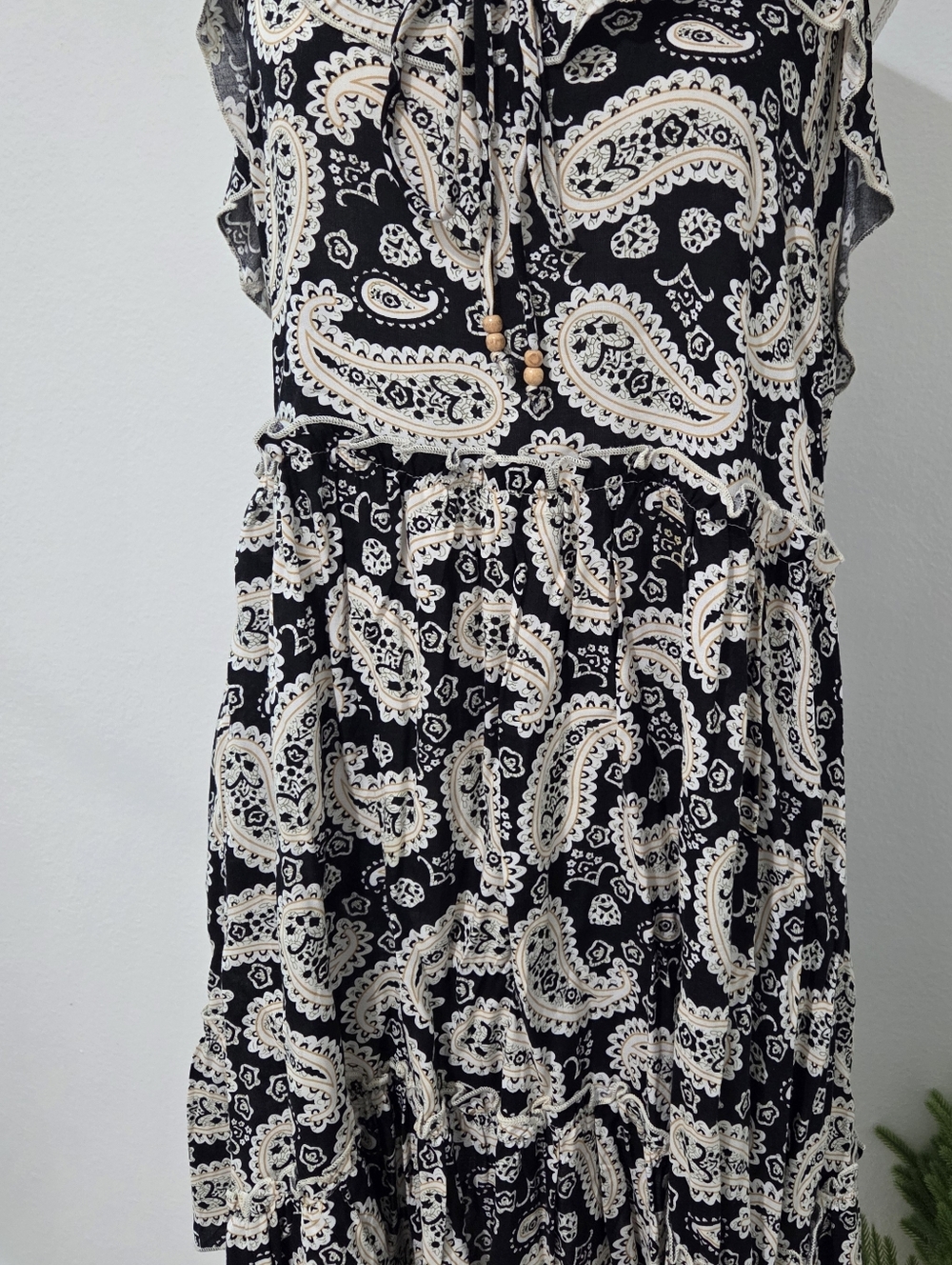 Boho Paisley Print A-Line Dress - Picture 5 of 5